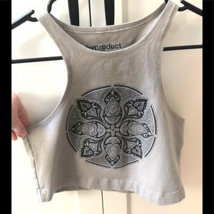 ⭐️3/$20⭐️ High neck mandala crop top
